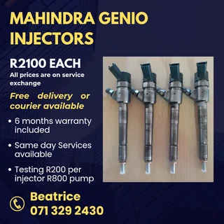 Mahindra Genio Diesel Injectors For Sale With Warranty