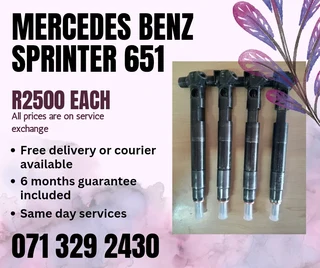 Mercedes Benz Sprinter 651 Diesel Injectors For Sale With Warranty