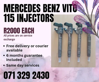 Mercedes Benz Vito 115 Diesel Injectors For Sale With Warranty