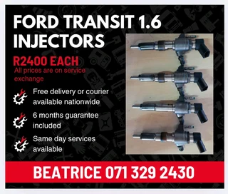 Ford Transit 1.6 Injectors For Sale With Warranty On