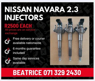 Nissan Navara 2.3 Diesel Injectors For Sale With Warranty