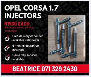 Opel Corsa 1.7 Injectors For Sale With Warranty