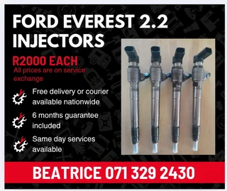 Ford Everest 2.2 Diesel Injectors For Sale With Warranty
