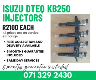 Isuzu Dteq Kb250 Injectors For Sale With Warranty