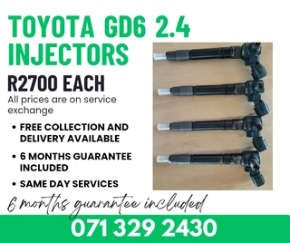 Toyota Gd6 2.4 Diesel Injectors For Sale With Warranty