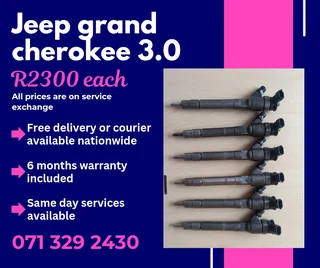 Jeep Cherokee 3.0 Diesel Injectors For Sale With Warranty