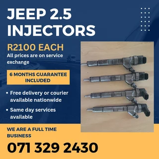 Jeep Cherokee 2.5 Diesel Injectors For Sale With Warranty
