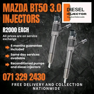 Mazda Bt50 3.0 Diesel Injectors For Sale With Warranty