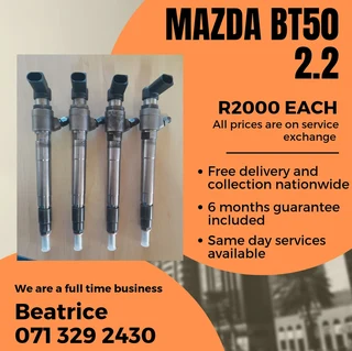Mazda Bt50 2.2 Diesel Injectors For Sale With Warranty