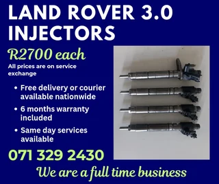 Land Rover 3.0 Diesel Injectors For Sale With Warranty