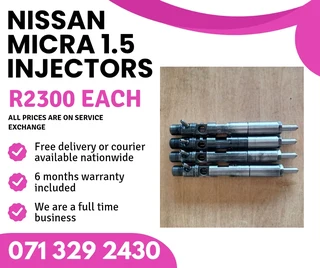 Nissan Micra 1.5 Diesel Injectors For Sale With Warranty