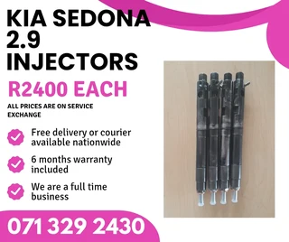 Kia Sedona 2.9 Injectors For Sale With Warranty