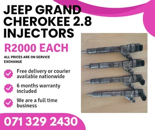 Jeep Grand Cherokee 2.8 Diesel Injectors For Sale With Warranty