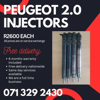 Peugeot 2.0 Diesel Injectors For Sale With Warranty