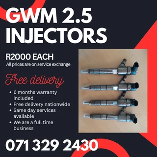 Gwm 2.5 Diesel Injectors For Sale With Warranty