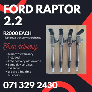Ford Raptor 2.2 Injectors For Sale With Warranty