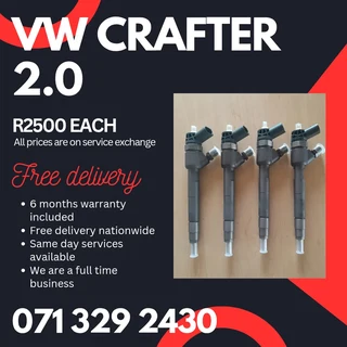 Vw Crafter 2.0 Diesel Injectors For Sale With Warranty