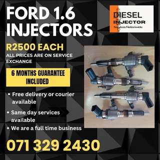 Ford 1.6 Injectors For Sale With Warranty