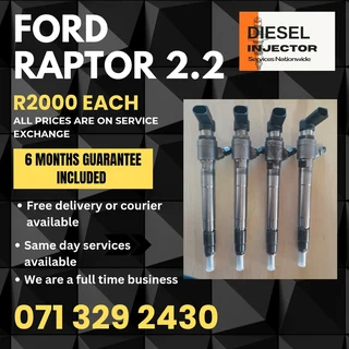 Ford Raptor 2.2 Injectors For Sale With Warranty On
