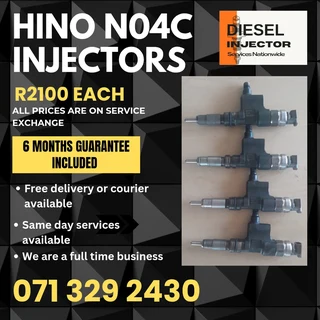 Hino Truck N04c Injectors For Sale With Warranty