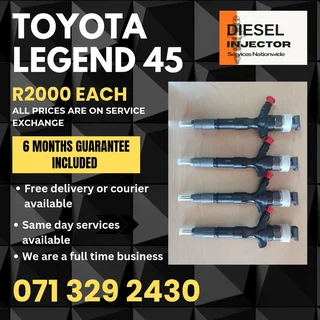 Toyota Legend 45 Diesel Injectors For Sale With Warranty