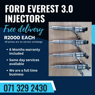 Ford Everest 3.0 Diesel Injectors For Sale With Warranty