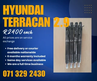 Hyundai Terracan 2.9 Injectors For Sale With Warranty
