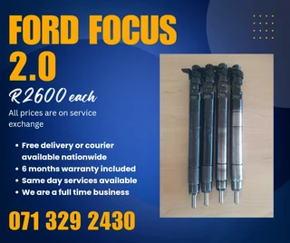 Ford Focus 2.0 Injectors For Sale With Warranty