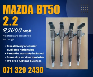 Mazda Bt50 2.2 Diesel Injectors For Sale With