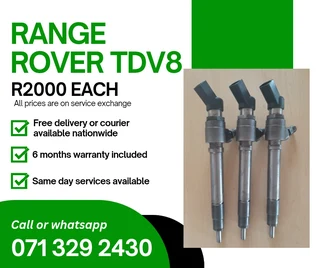 Range Rover Tdv8 Injectors For Sale With Warranty