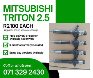 Mitsubishi Triton 2.5 Injectors For Sale With Warranty