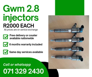 Gwm 2.8 Diesel Injectors For Sale With Warranty