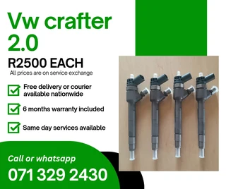 Vw Crafter 2.0 Diesel Injectors For Sale With Warranty