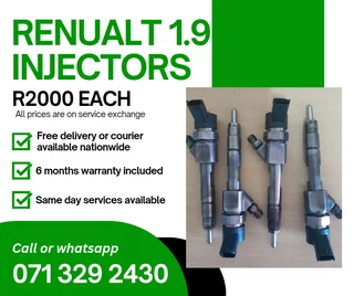 Renualt 1.9 Diesel Injectors For Sale With Warranty