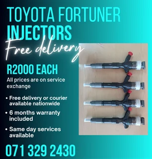 Toyota Fortuner Diesel Injectors For Sale With Warranty