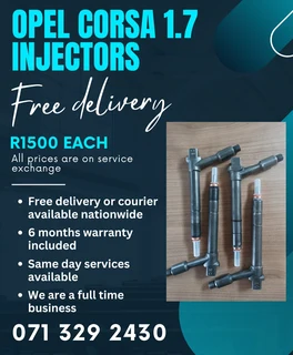 Opel Corsa 1.7 Injectors For Sale With Warranty On
