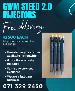 Gwm Steed 2.0 Injectors For Sale With Warranty On