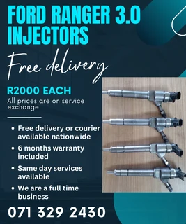 Ford Ranger 3.0 Diesel Injectors For Sale With Warranty