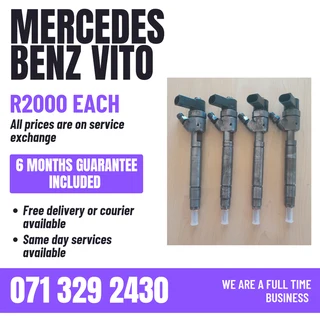Mercedes Benz Vito Injectors For Sale With Warranty