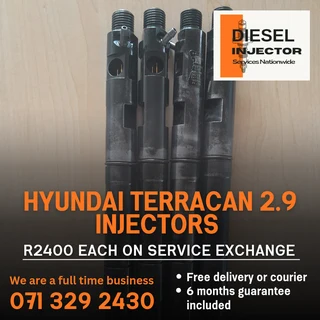 Hyundai Terracan 2.9 Injectors For Sale With Warranty