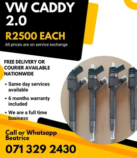 Vw Caddy 2.0 Injectors For Sale With Warranty