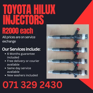 Toyota Hilux Injectors For Sale With Warranty