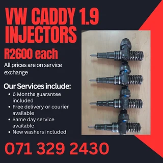 Vw Caddy 1.9 Injectors For Sale With Warranty