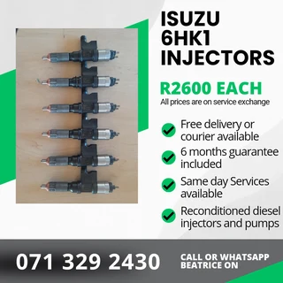 Isuzu 6hk1 Injectors For Sale With Warranty