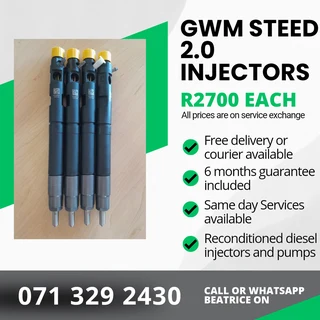 Gwm Steed 2.0 Injectors For Sale With Warranty