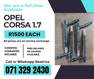 Opel Corsa 1.7 Injectors For Sale With Warranty