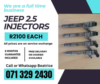 Jeep 2.5 Injectors For Sale With Warranty