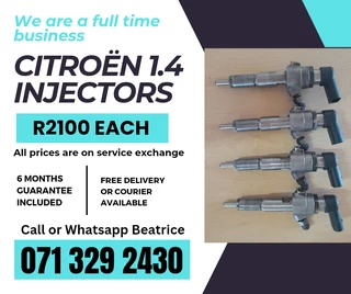 Citroen 1.4 Injectors For Sale With Warranty