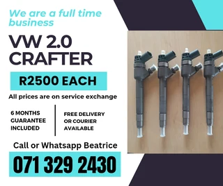 Vw Crafter 2.0 Injectors For Sale With Warranty