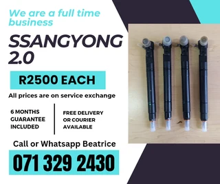 Ssangyong 2.0 Injectors For Sale With Warranty